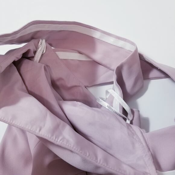 Dessy Collection Suede Rose Bridesmaid Dress Maxi Gown - Picture 6 of 14